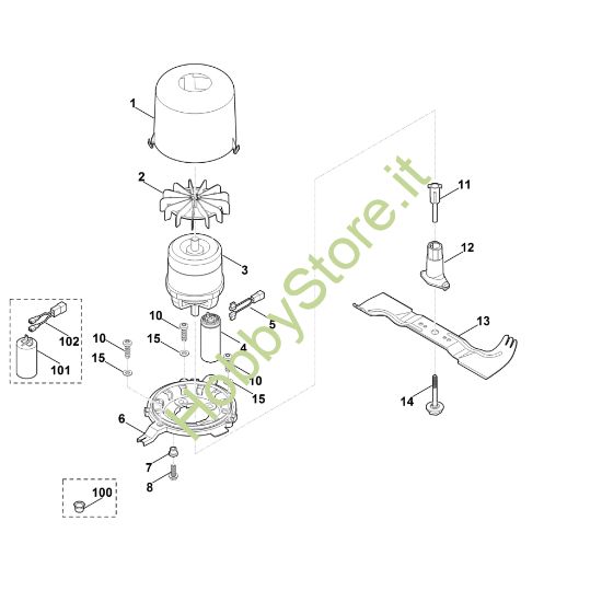 Picture of F - Motore, lama ME 545.0