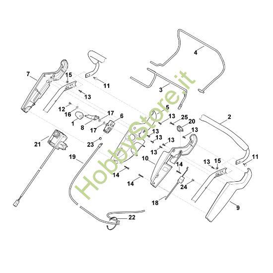 Picture of A - Parte superiore manubrio ME 545.0 V