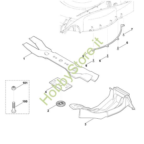 Picture of A - Kit mulching Kit 650