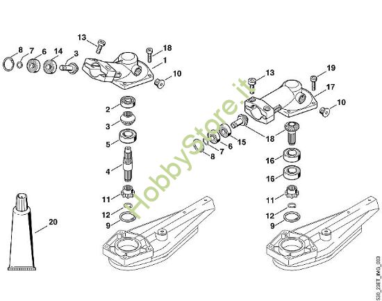 C - Cambio HG 100, HG 300 HEL HEL 600 della marca Viking