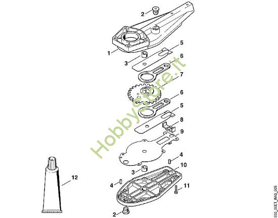D - Scatola  cambio HG 900 HEL HEL 700 della marca Viking