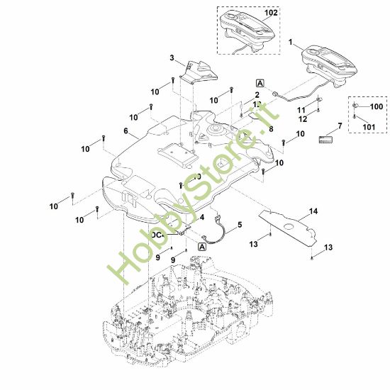 Picture of B - Parte superiore scocca MI 632.0
