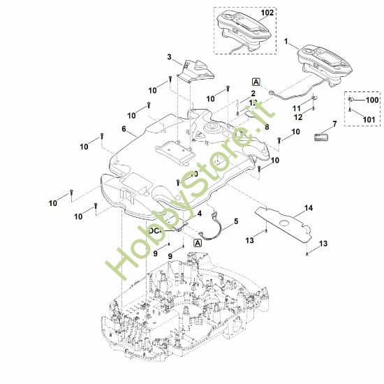 Picture of B - Parte superiore scocca MI 632.0 C