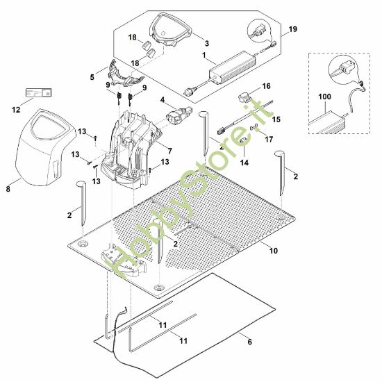 Picture of A - Stazione d ricarica ADO 600
