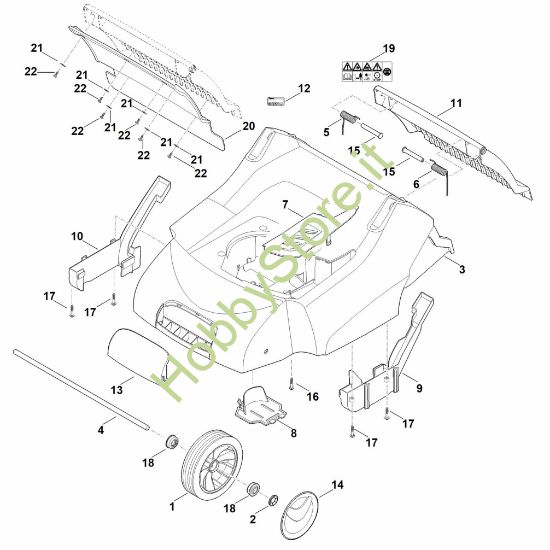 Picture of C - Scocca, asse anteriore LB 540
