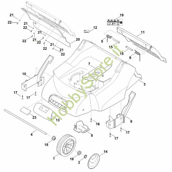Picture of C - Scocca, asse anteriore LB 540.1