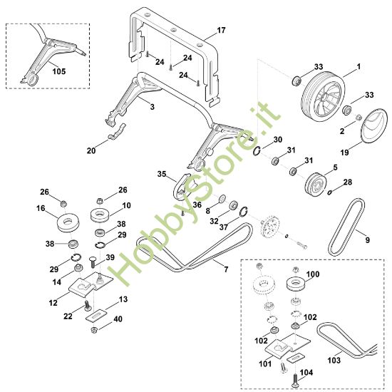 Picture of E - Asse posteriore, Trazione LB 540.1