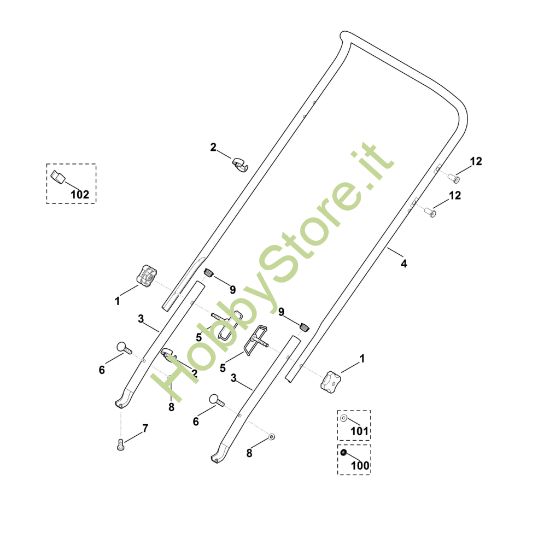 Picture of B - Manubrio LE 540