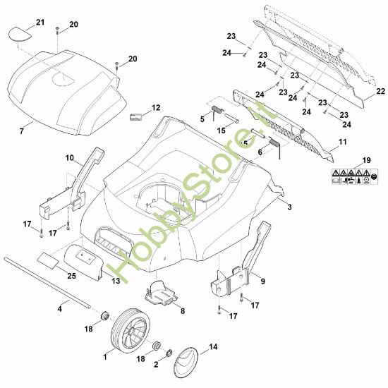 Picture of C - Scocca, asse anteriore LE 540