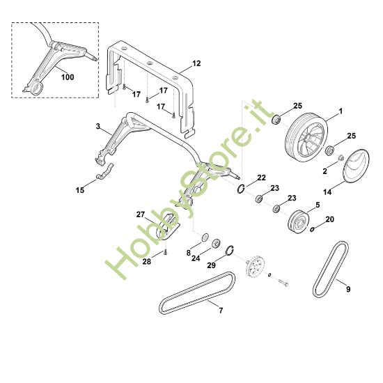 Picture of E - Asse posteriore, Trazione LE 540