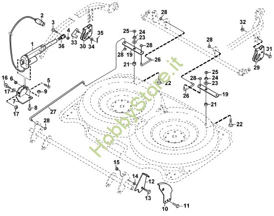 Picture of C - Regolazione altezza di taglio (elettrica) AME 842