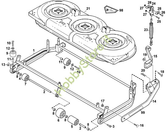 Picture of A - Scocca, sospensione AMM 848