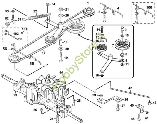 Picture of J - Gruppo conico e differenziale MF 480