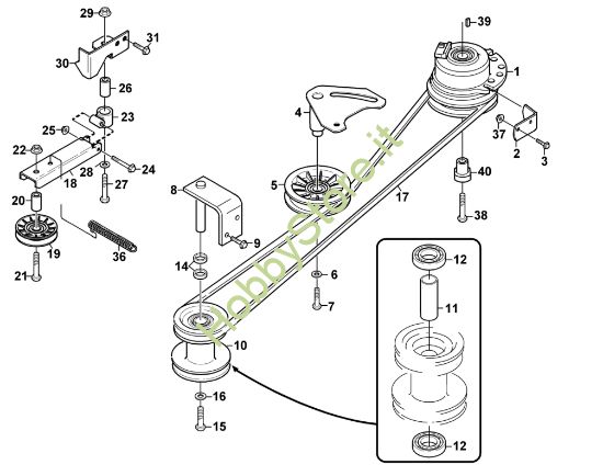 Picture of L - Azionamento apparato di taglio MF 480
