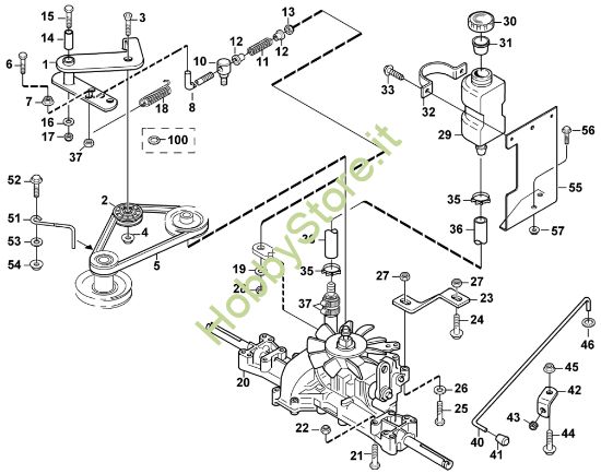 Picture of L - Gruppo conico e differenziale MF 860