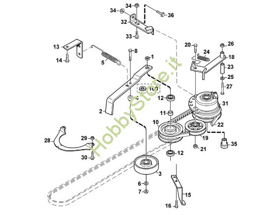 Picture of O - Azionamento apparato di taglio MF 890 PRO