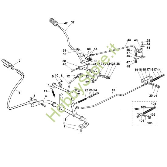Picture of D - Freno e leva selettrice MR 340