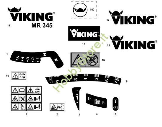 Picture of M - Etichetta adesiva MR 345