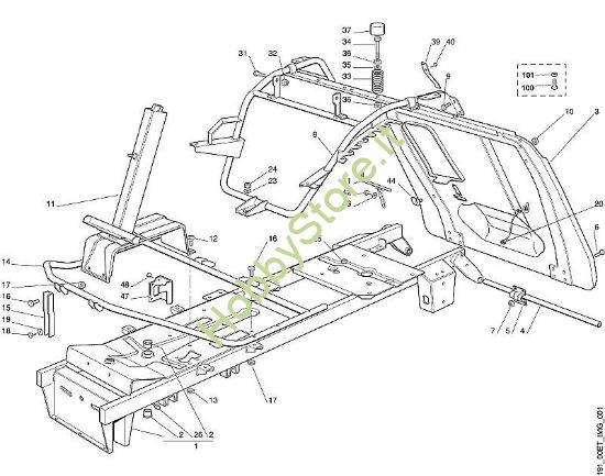 A - Telaio MR MR 380 della marca Viking
