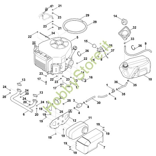 Picture of G - Motore, serbatoio MR 4082.0 K