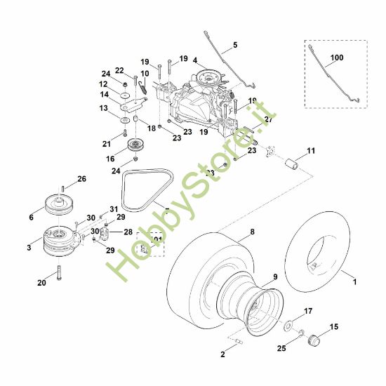 Picture of H - Cambio, ruota posteriore MR 4082.0 K