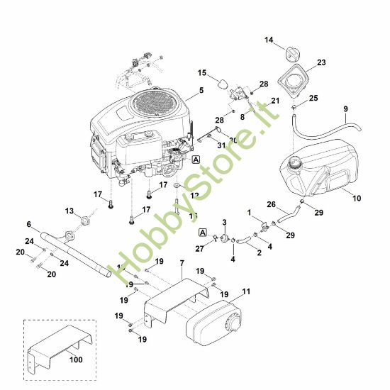 Picture of G - Motore, serbatoio MR 4082.2