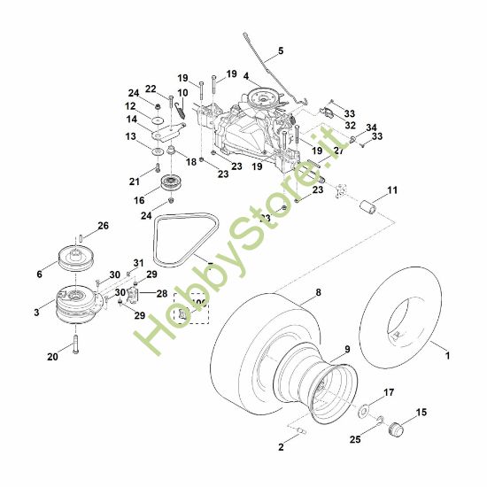 Picture of H - Cambio, ruota posteriore MR 4082.2