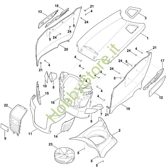 Picture of D - Cofano motore MT 4097.1 S