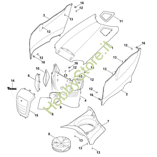 Picture of D - Cofano motore MT 4112.0 S