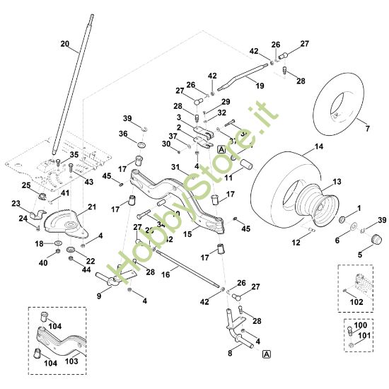Picture of E - Sterzo, ruota anteriore MT 4112.0 S