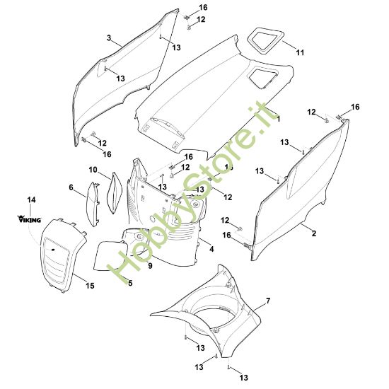 Picture of D - Cofano motore MT 4112.0 SZ
