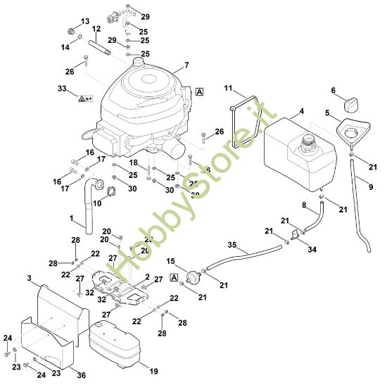 Picture of G - Motore, serbatoio MT 4112.1 S