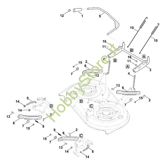 Picture of J - Sollevamento apparato di taglio MT 4112.1 SZ