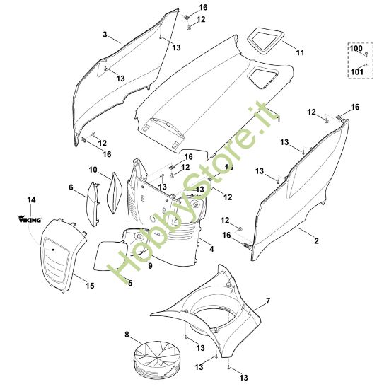 Picture of E - Cofano motore MT 5097.0