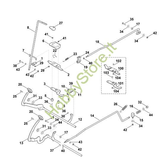 Picture of K - Freno e leva selettrice MT 5097.0