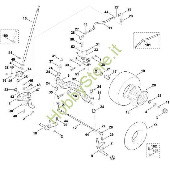 Picture of F - Sterzo, ruota anteriore MT 5097.0 C