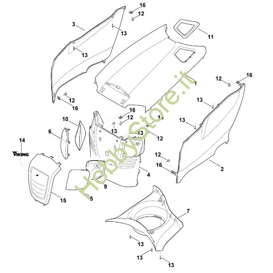 Picture of E - Cofano motore MT 5097.0 Z