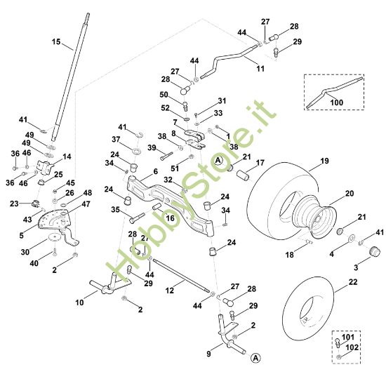 Picture of F - Sterzo, ruota anteriore MT 5097.0 Z