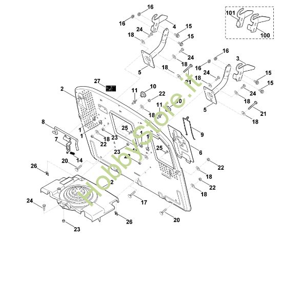 Picture of H - Parete posteriore MT 5097.0 Z