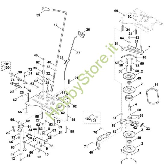 Picture of L - Giunto lama, freno di parcheggio MT 5097.0 Z