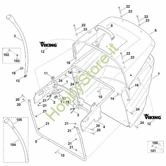 Picture of P - Cesto raccolta erba MT 5097.0 Z
