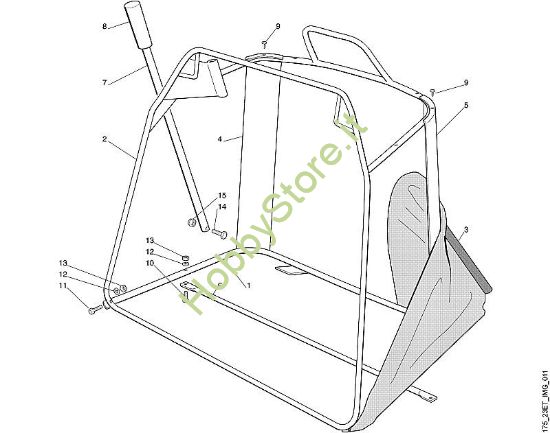 K - Cesto raccolta erba -2 MT MT 540 della marca Viking
