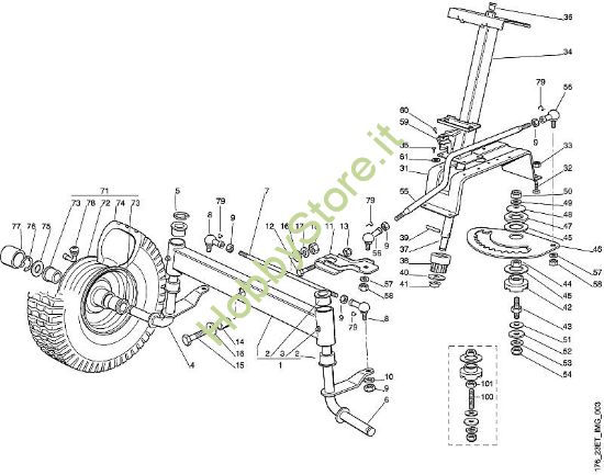 C - Sterzo MT MT 580 della marca Viking