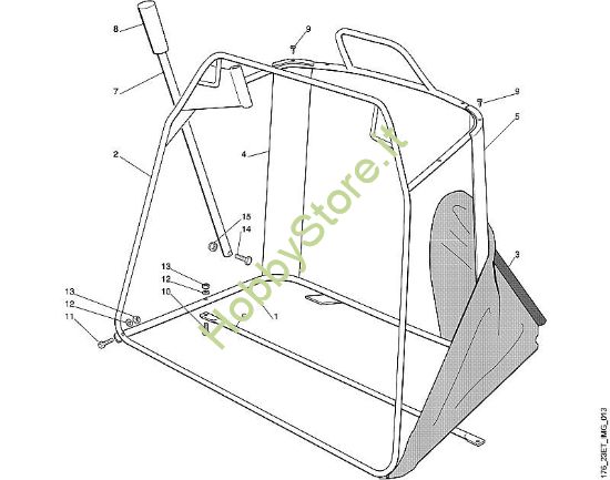 K - Cesto raccolta erba -2 MT MT 580 della marca Viking