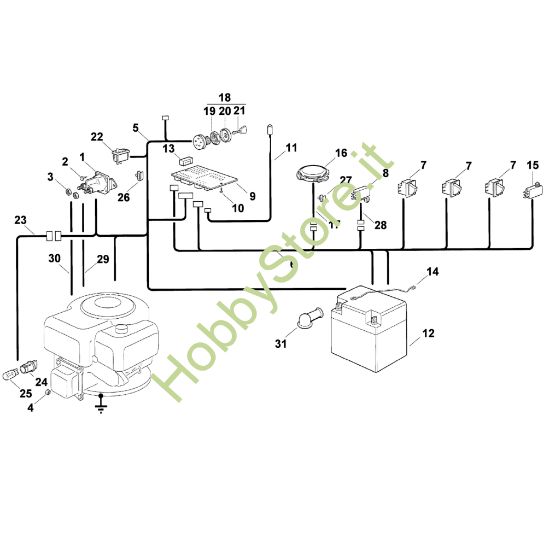 Picture of L - Componenti elettrici - 1 MT 580