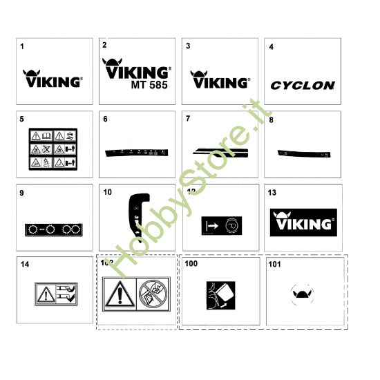 Picture of O - Etichetta adesiva MT 585