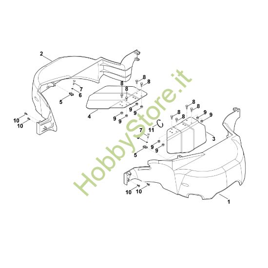 Picture of D - Copertura di protezione apparato di taglio MT 6112.0