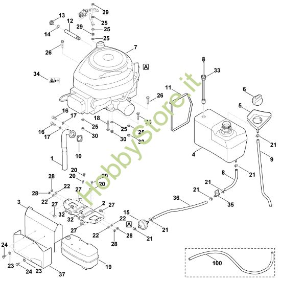 Picture of I - Motore, serbatoio MT 6112.0