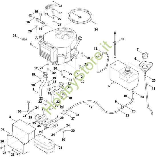 Picture of I - Motore, serbatoio MT 6112.0 K