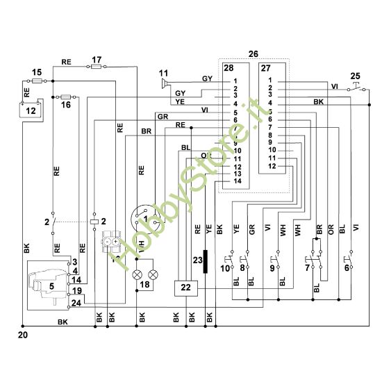 Picture of S - Schema elettrico MT 6112.0 K